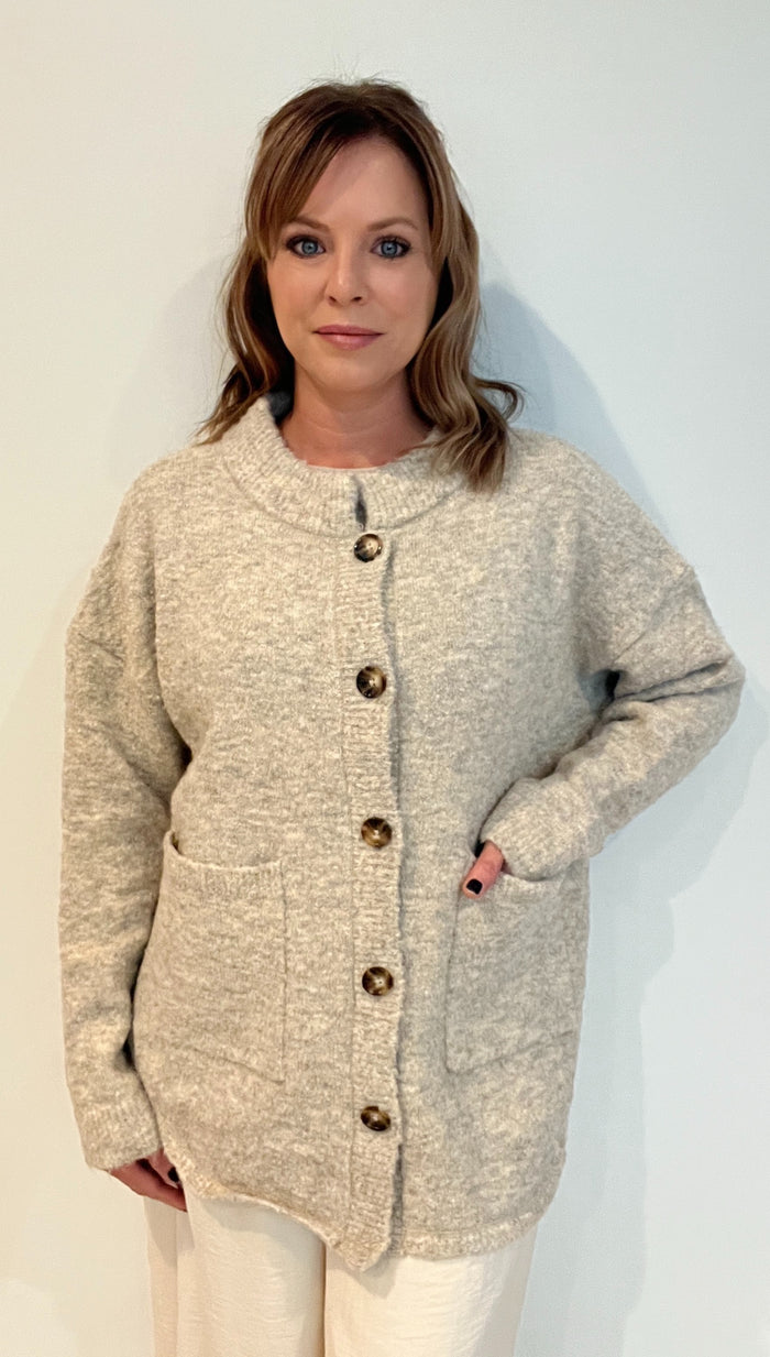 Monroe Boucle Cardigan