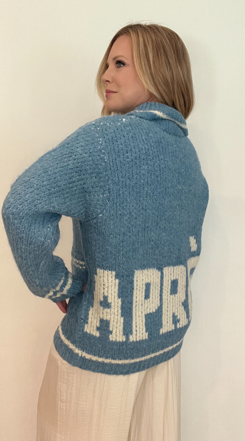 Apres Cardigan-French Blue