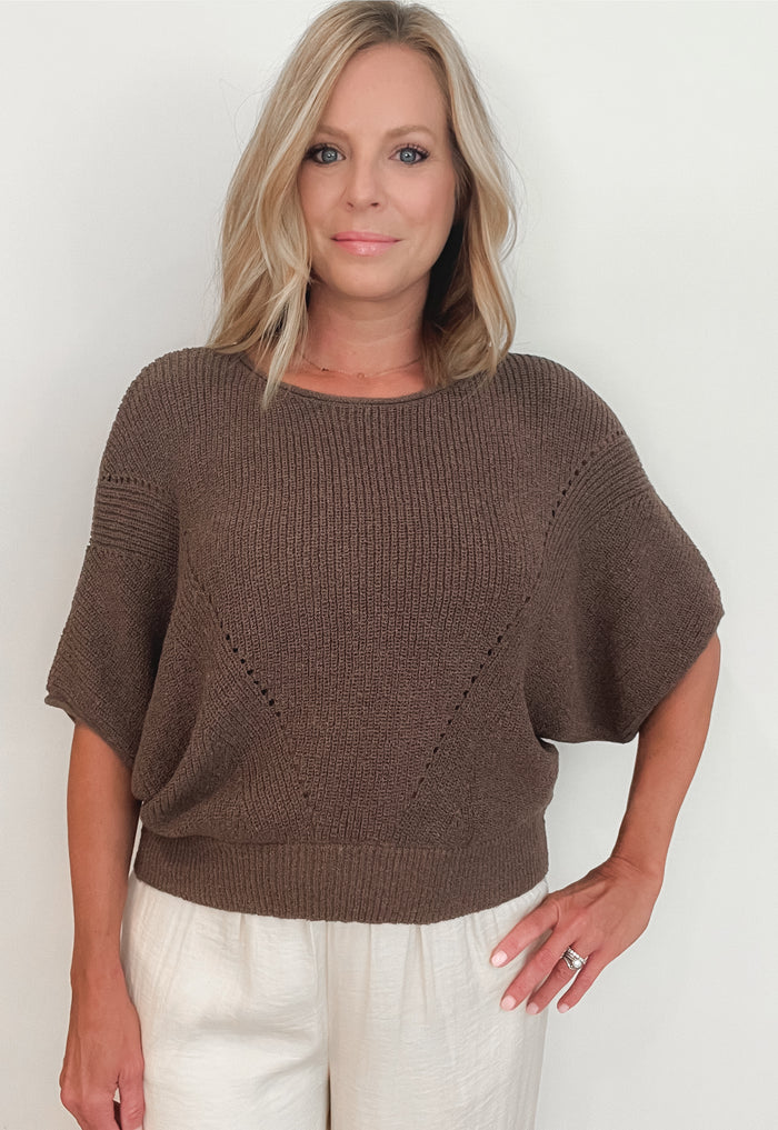 Downing Earth Sweater-Espresso