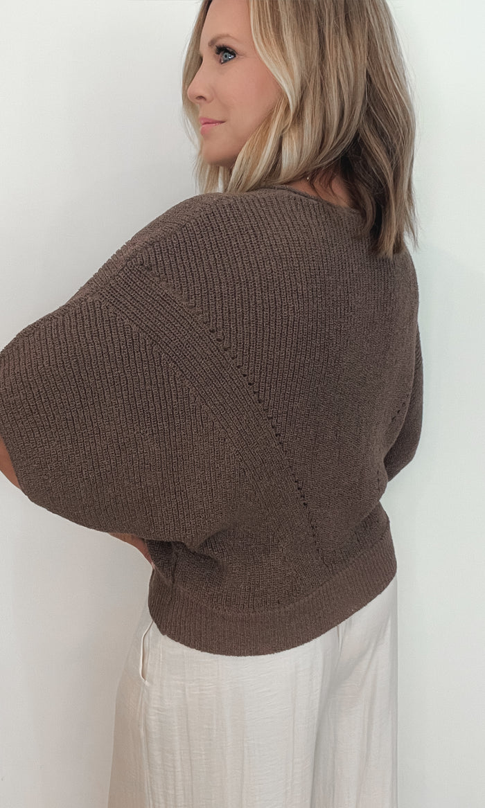 Downing Earth Sweater-Espresso