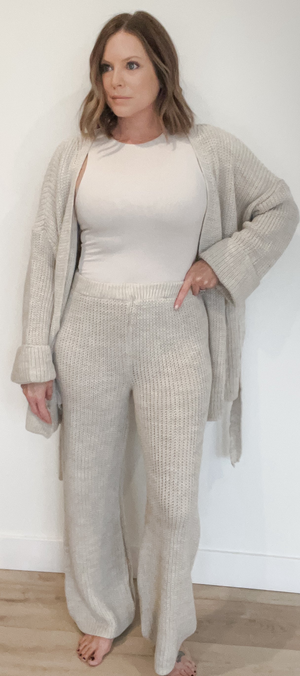 Stay In Cable Knit Set