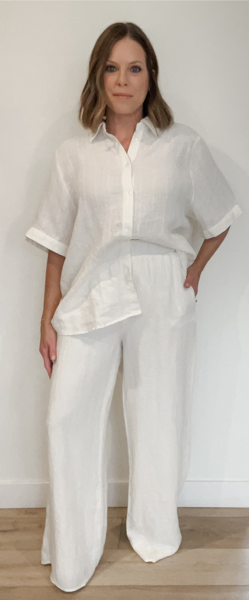 Amelia Woven Linen Pant