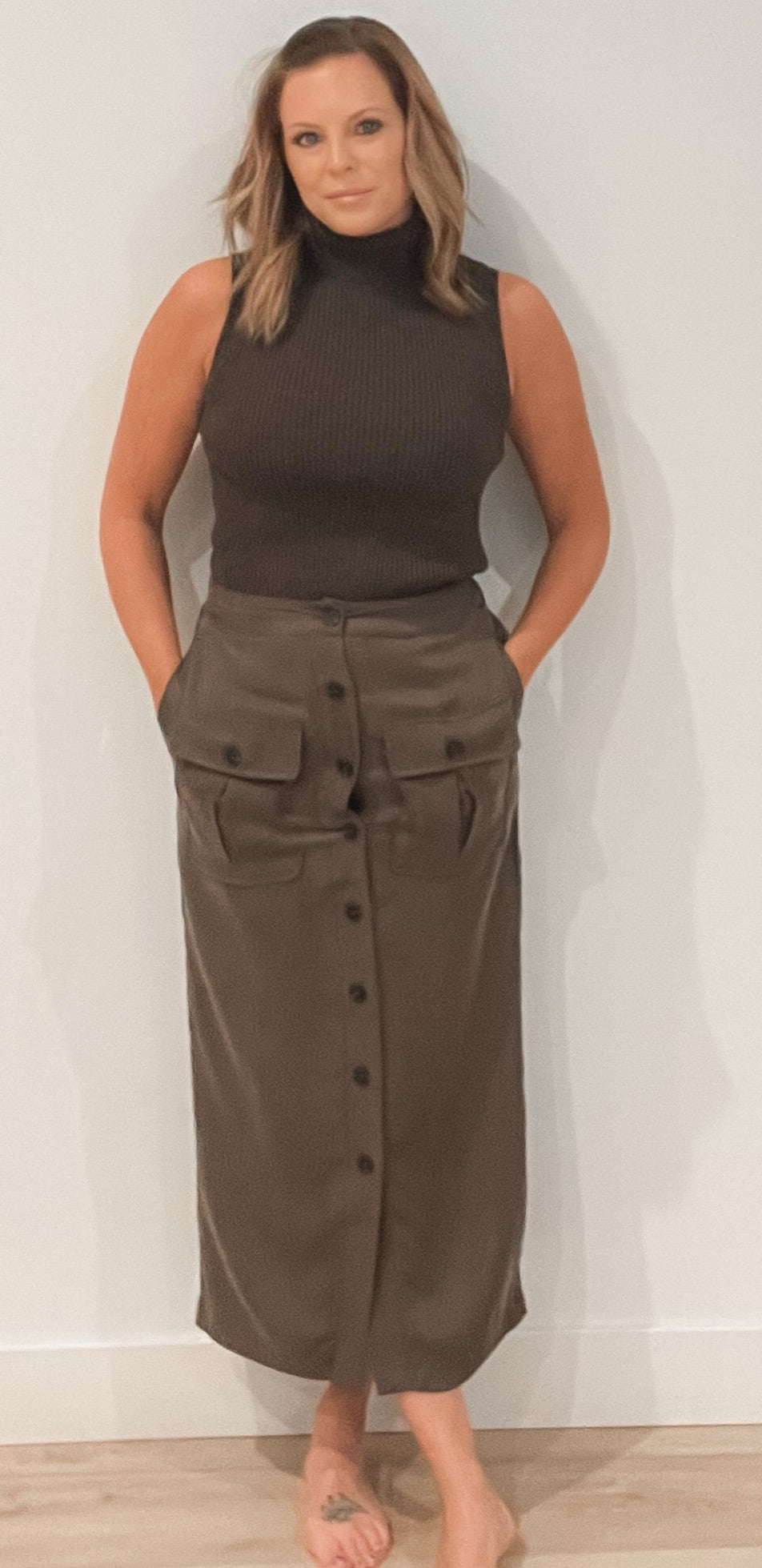 Bobbi Midi Cargo Skirt