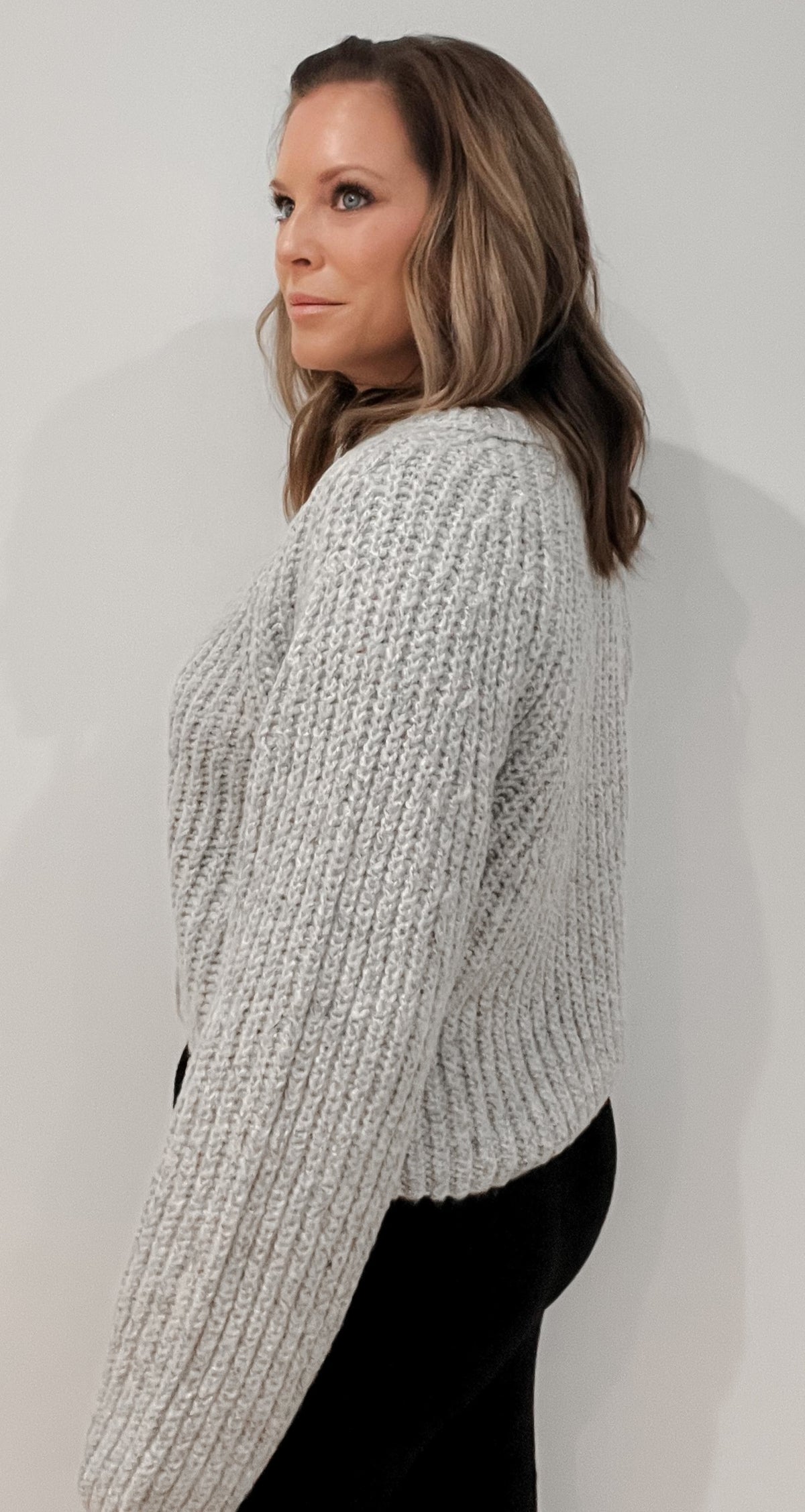 Heather Cropped Cardigan