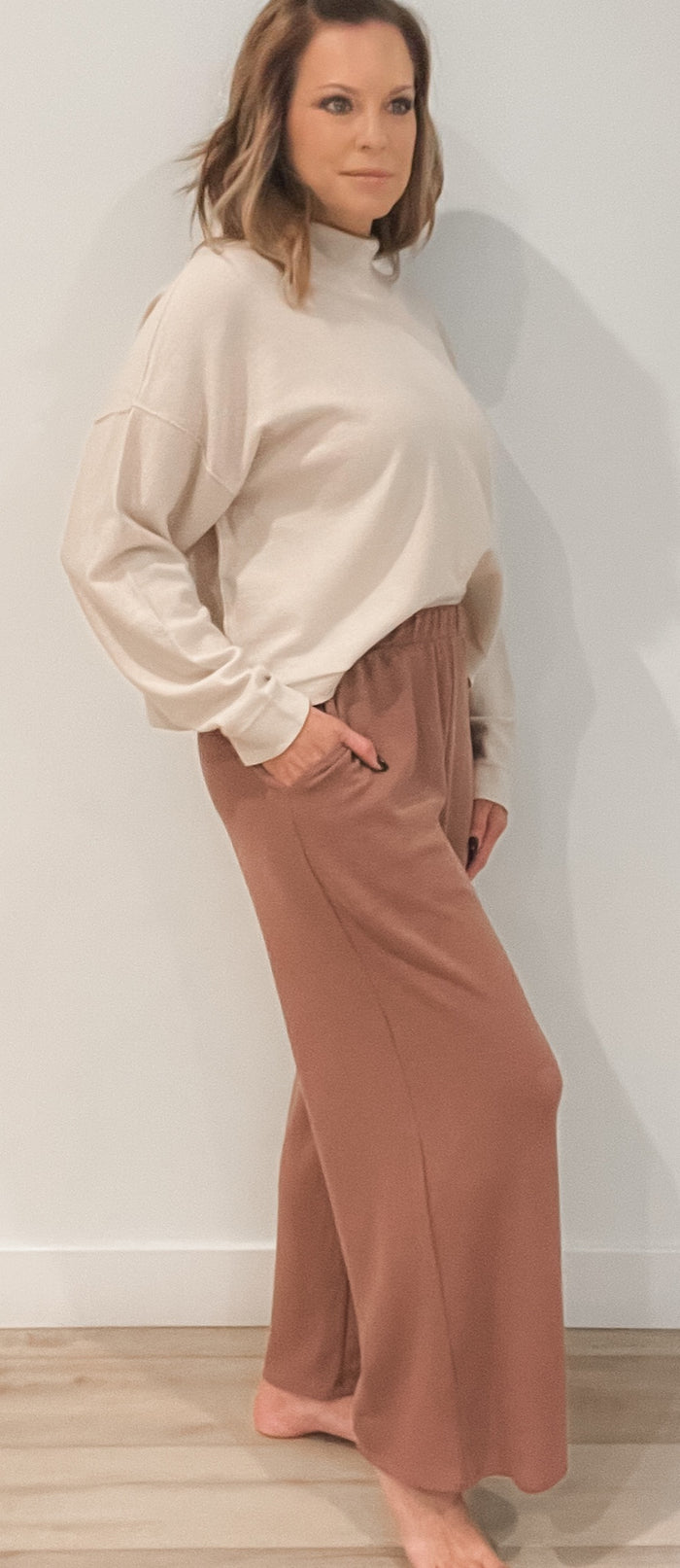 Hazel Waffle Knit Pant