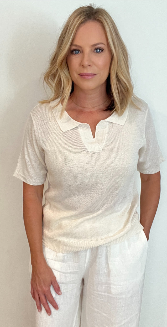 The Oxford Sweater-Cream