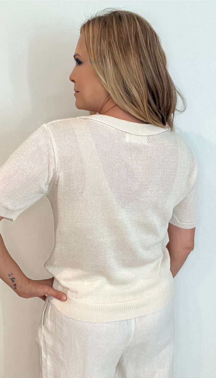 The Oxford Sweater-Cream