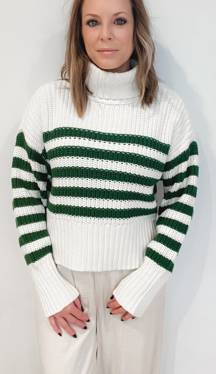 Evergreen Stripe Sweater