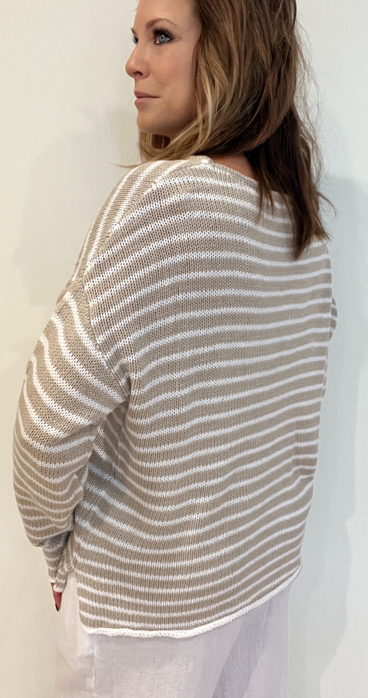 Seaside Sweater-Beige