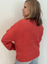RESTOCKED-Fireside Sweater-Red/Orange