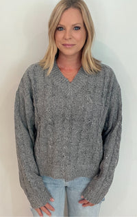 Morning Fog Sweater-Grey
