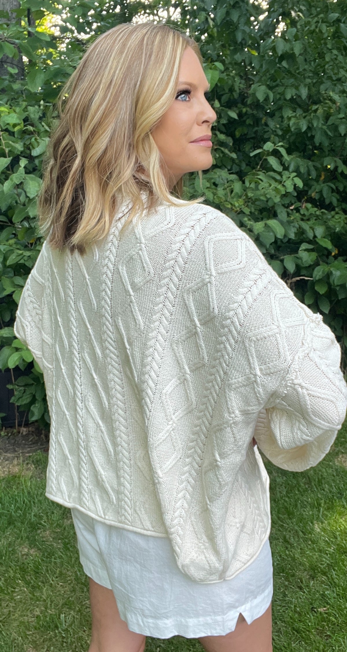 The Lodge Cardigan-Natural