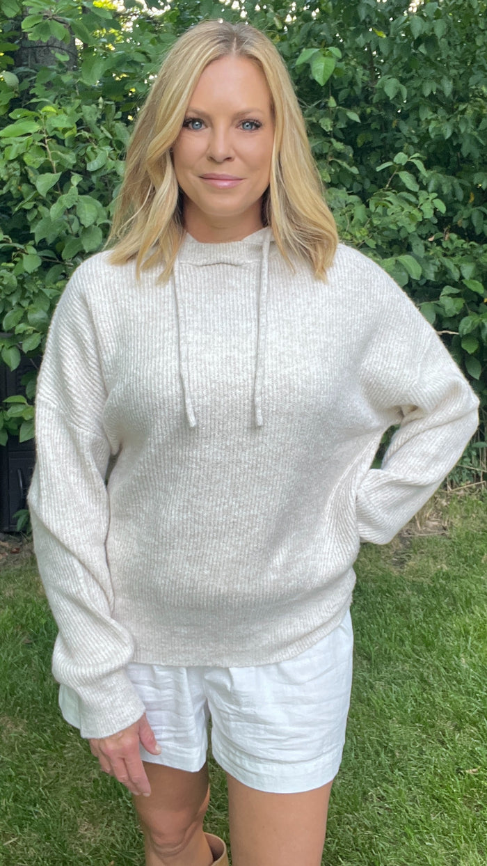 Timberline Hoodie Sweater-Natural