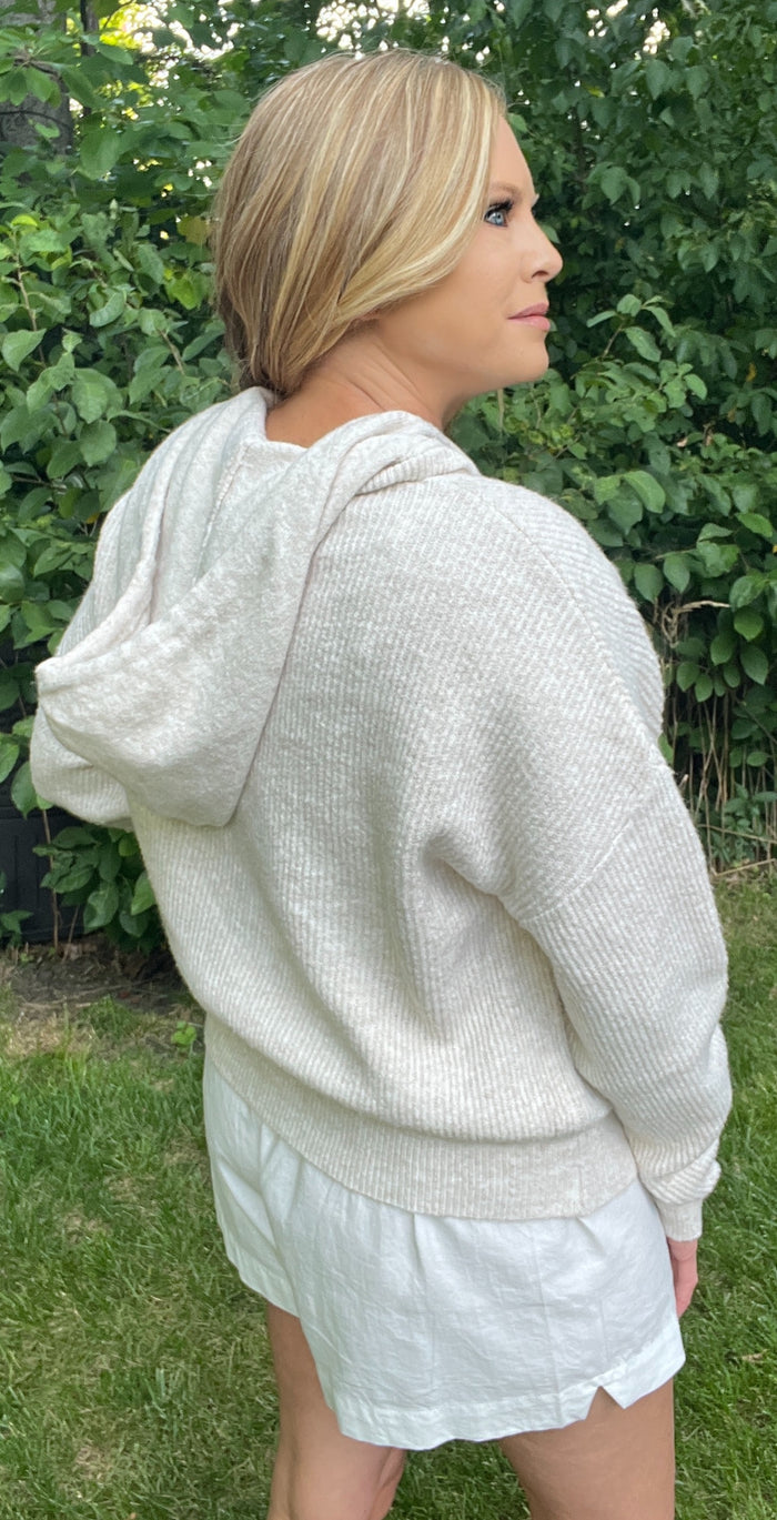 Timberline Hoodie Sweater-Natural