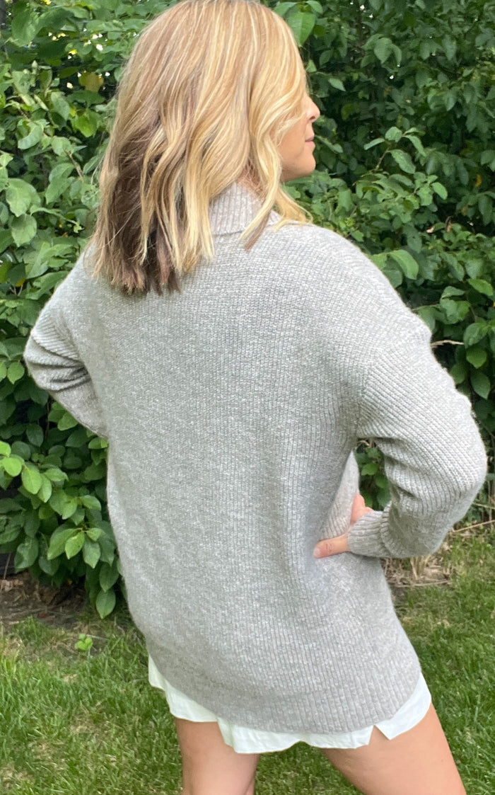 Riverbend Cardigan-Graystone