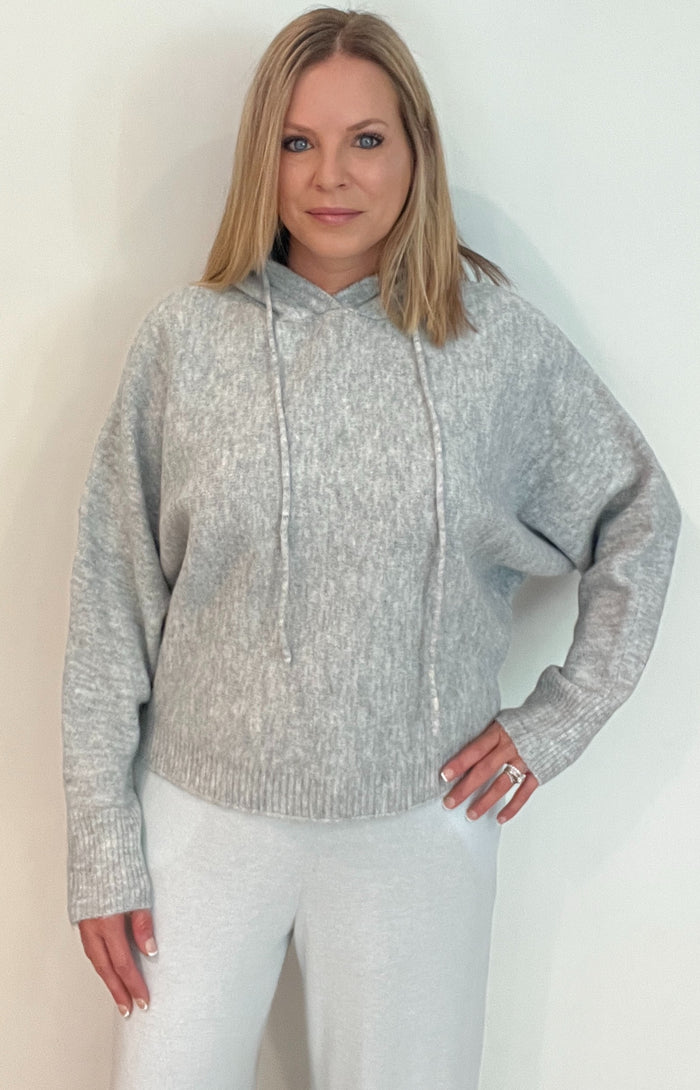 Misty Mountain Hooded Sweater-Grey