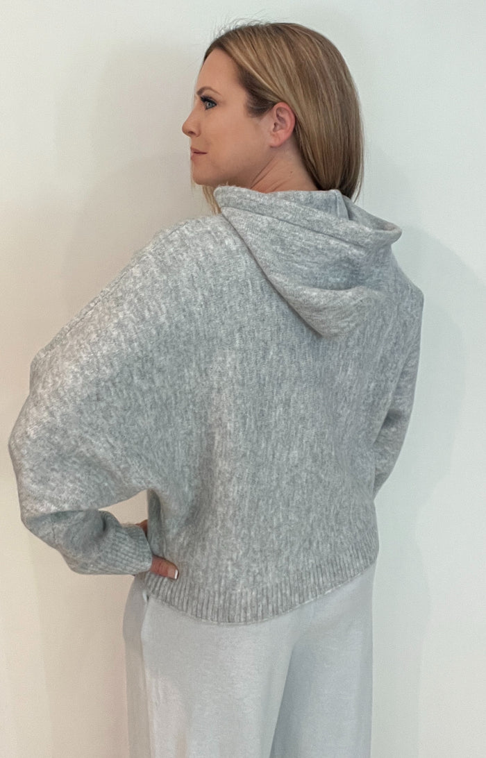 Misty Mountain Hooded Sweater-Grey