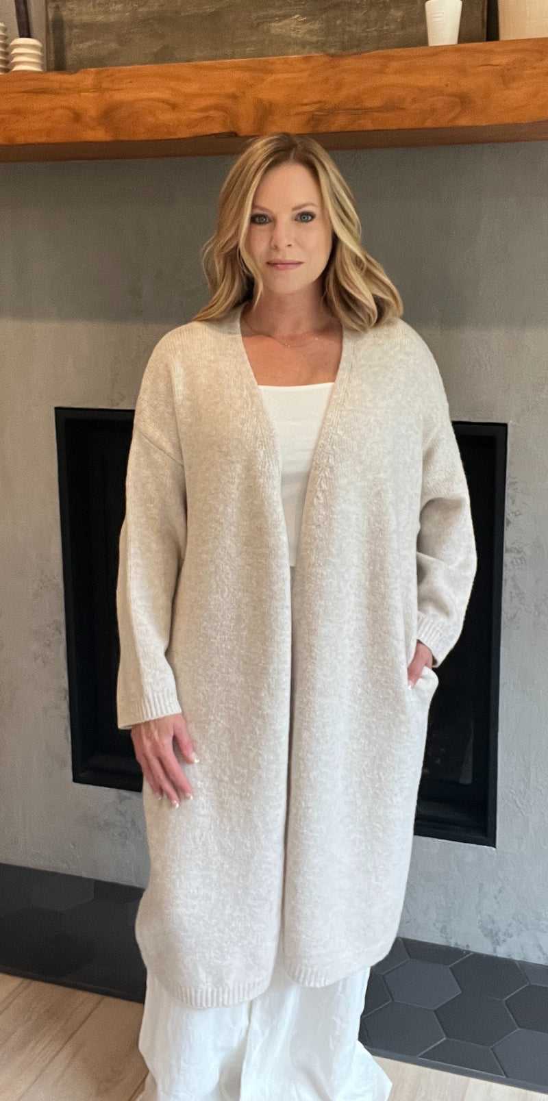 Timberline Cardigan-Natural