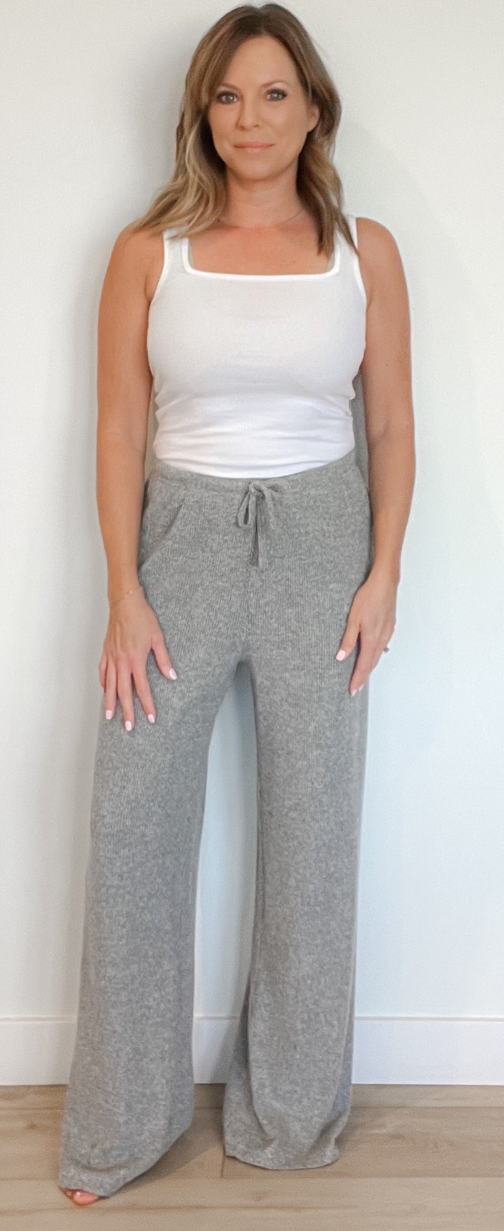 Sunday Lounge Pant-Heather Grey