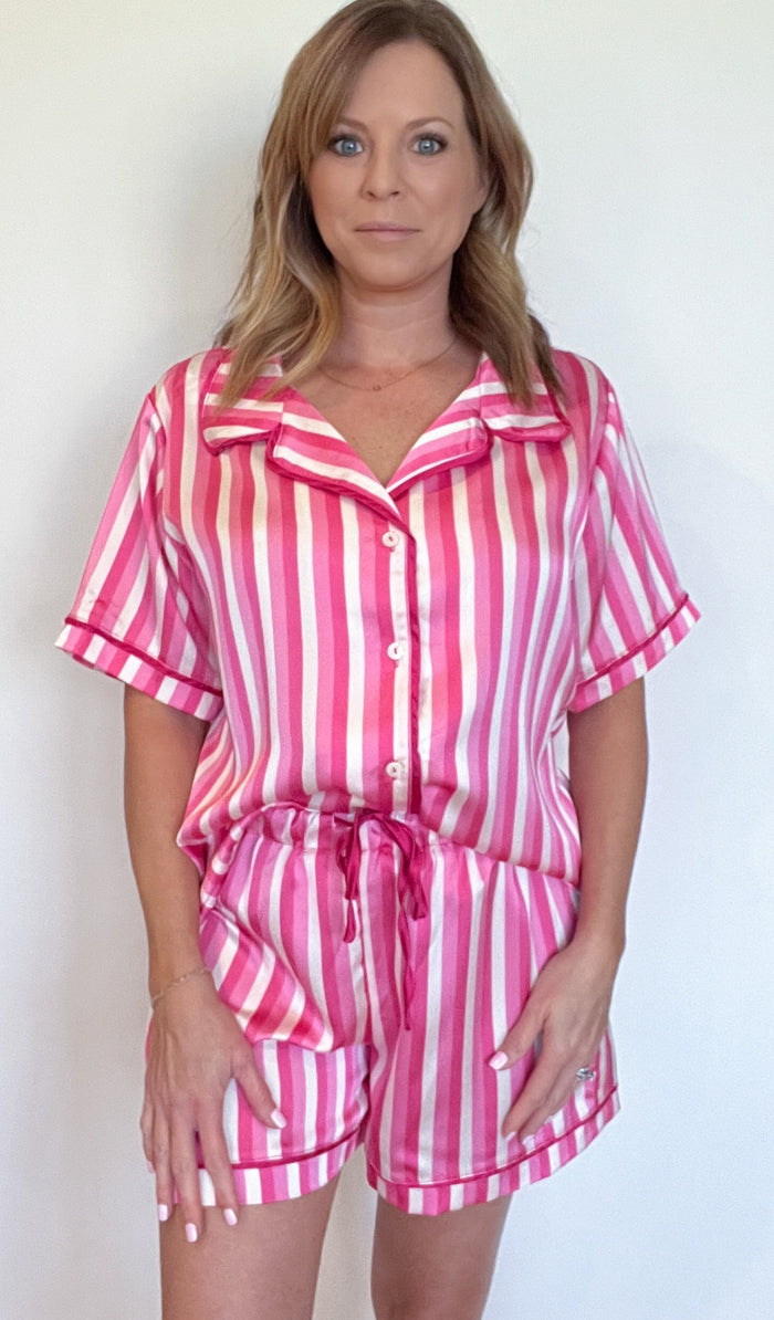 Angel Stripe PJ Set