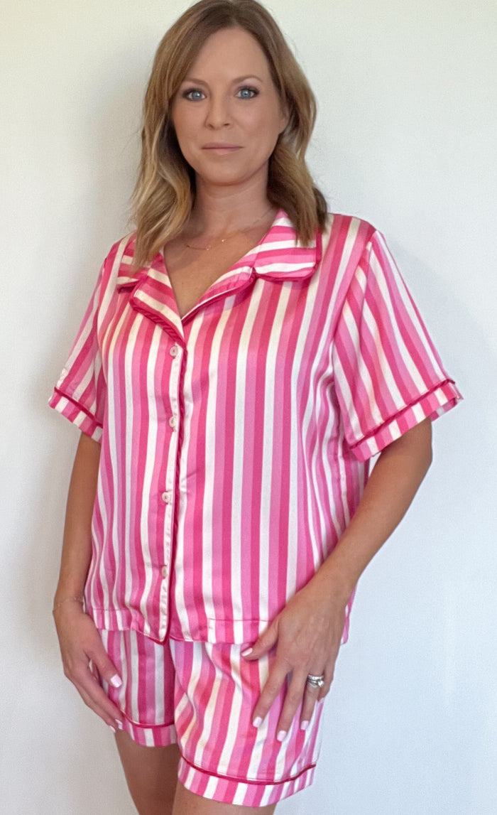 Angel Stripe PJ Set