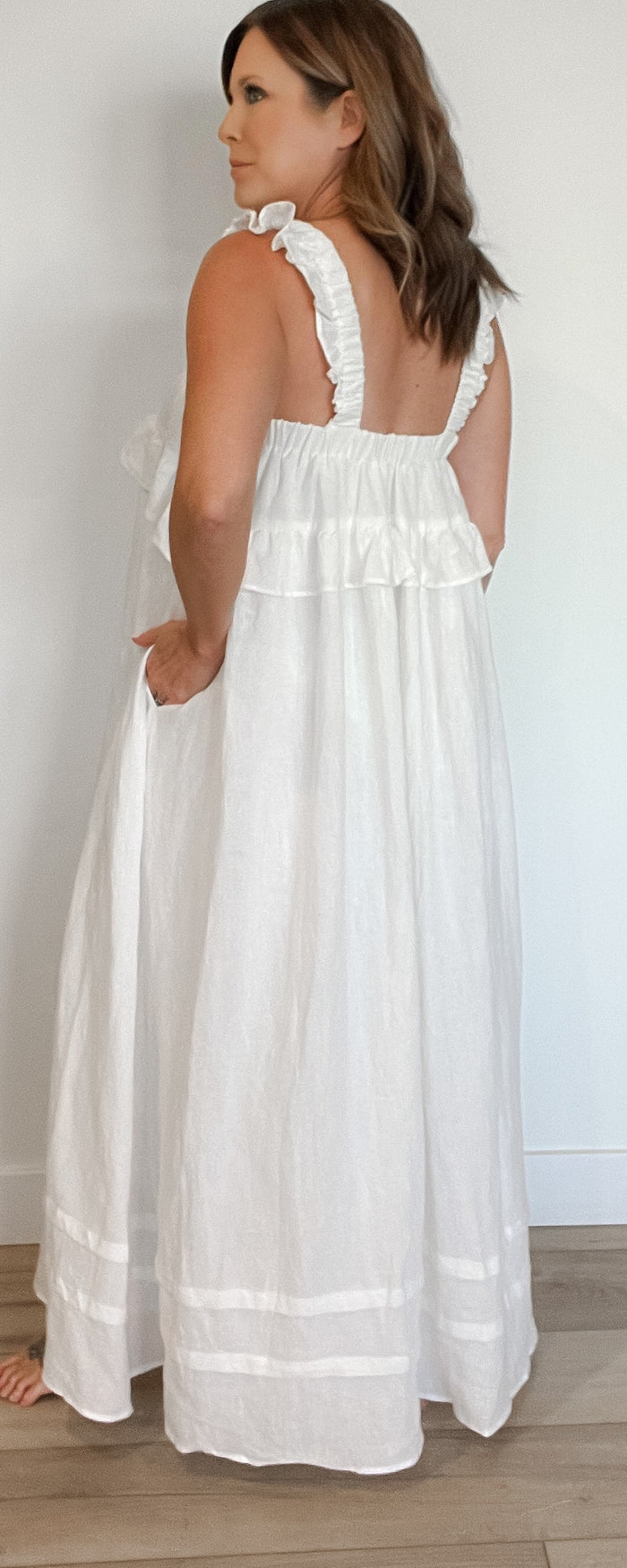 Cape Cod Linen Maxi Dress