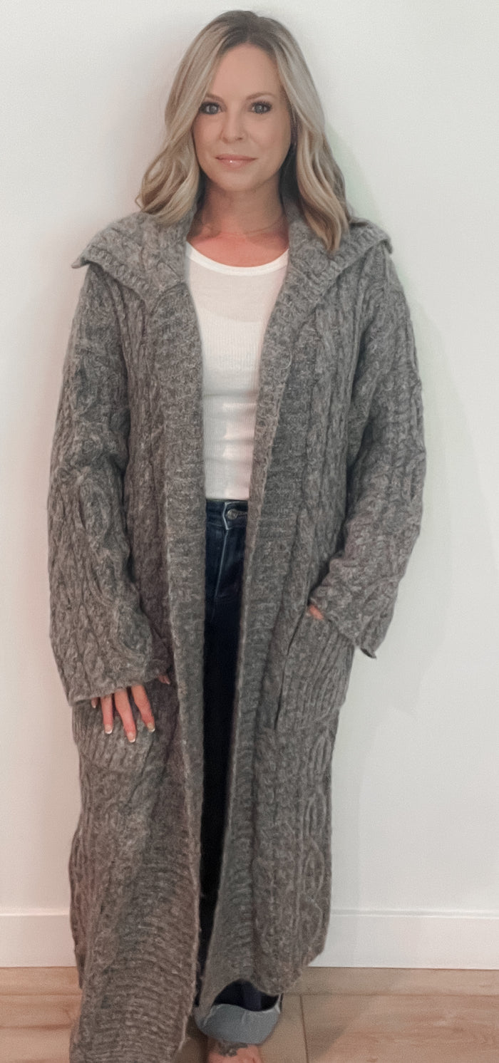 Sunday Fog Duster-Charcoal