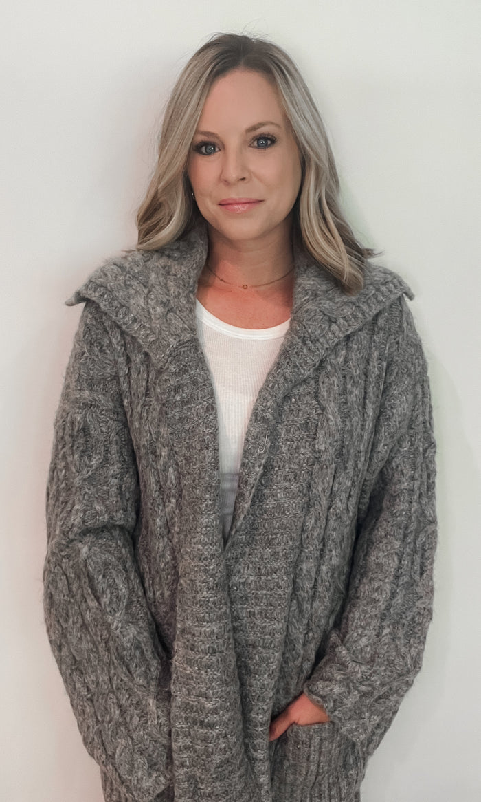 Sunday Fog Duster-Charcoal
