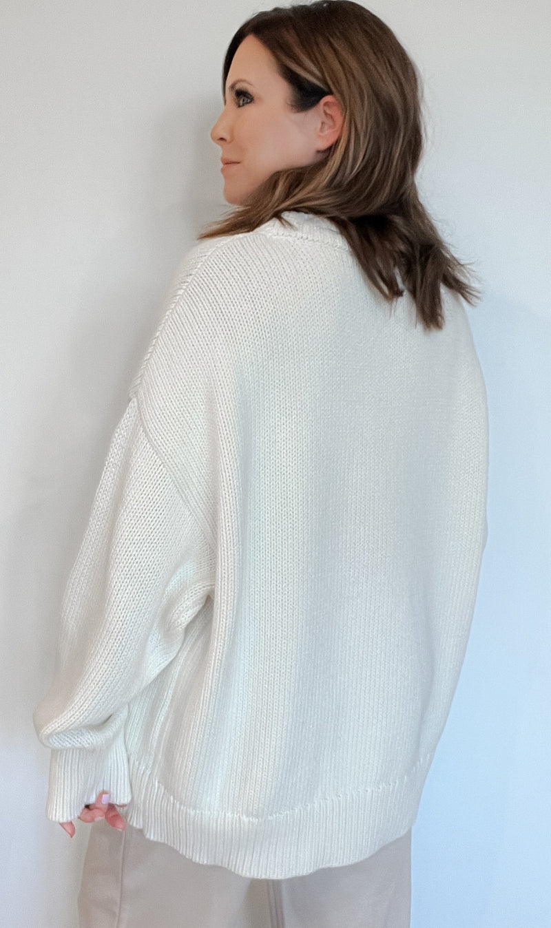 Fair Isle Sweater-Salt