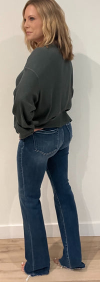 Raven Bootcut Jeans-Dark Wash