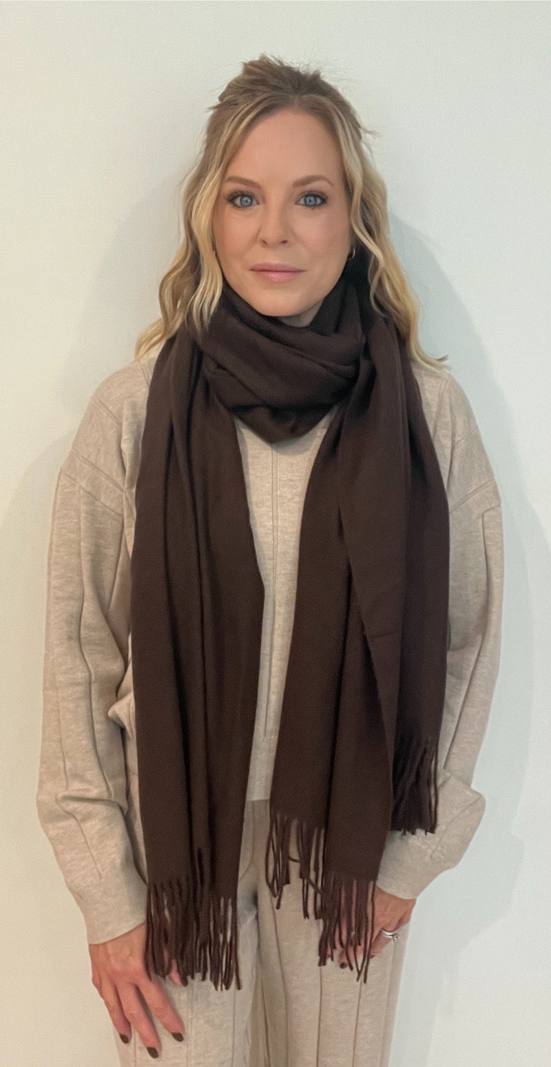 Timeless Scarf-Chocolate