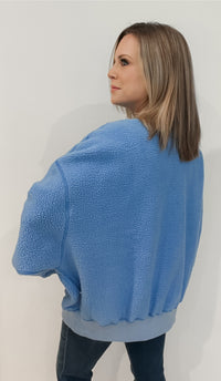 Liz Reversible Sweatshirt-Blue