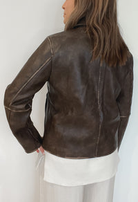 The Murphy Jacket-Washed Brown