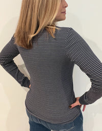 Classic Thermal Top-Charcoal Blue