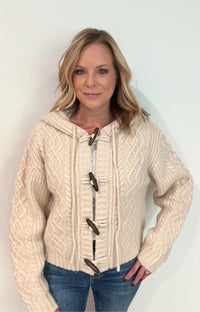 Lands End Cardigan-Cream