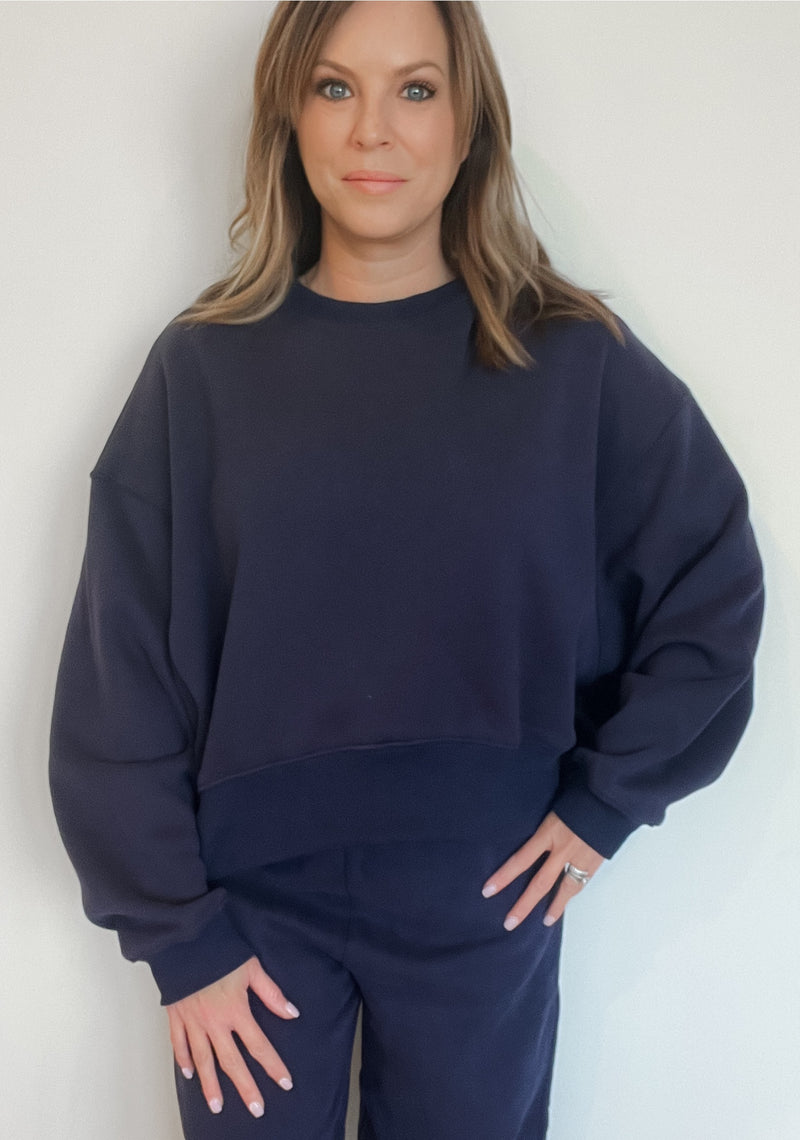 Wrenlee Sweatshirt-Navy