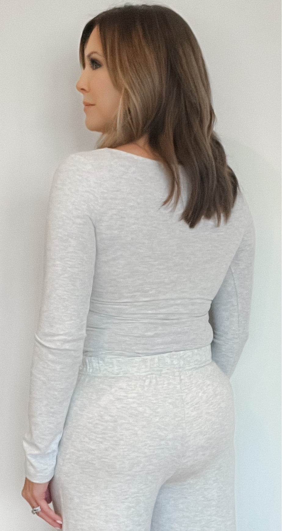 Saturdays Square Neck Top-Carrara