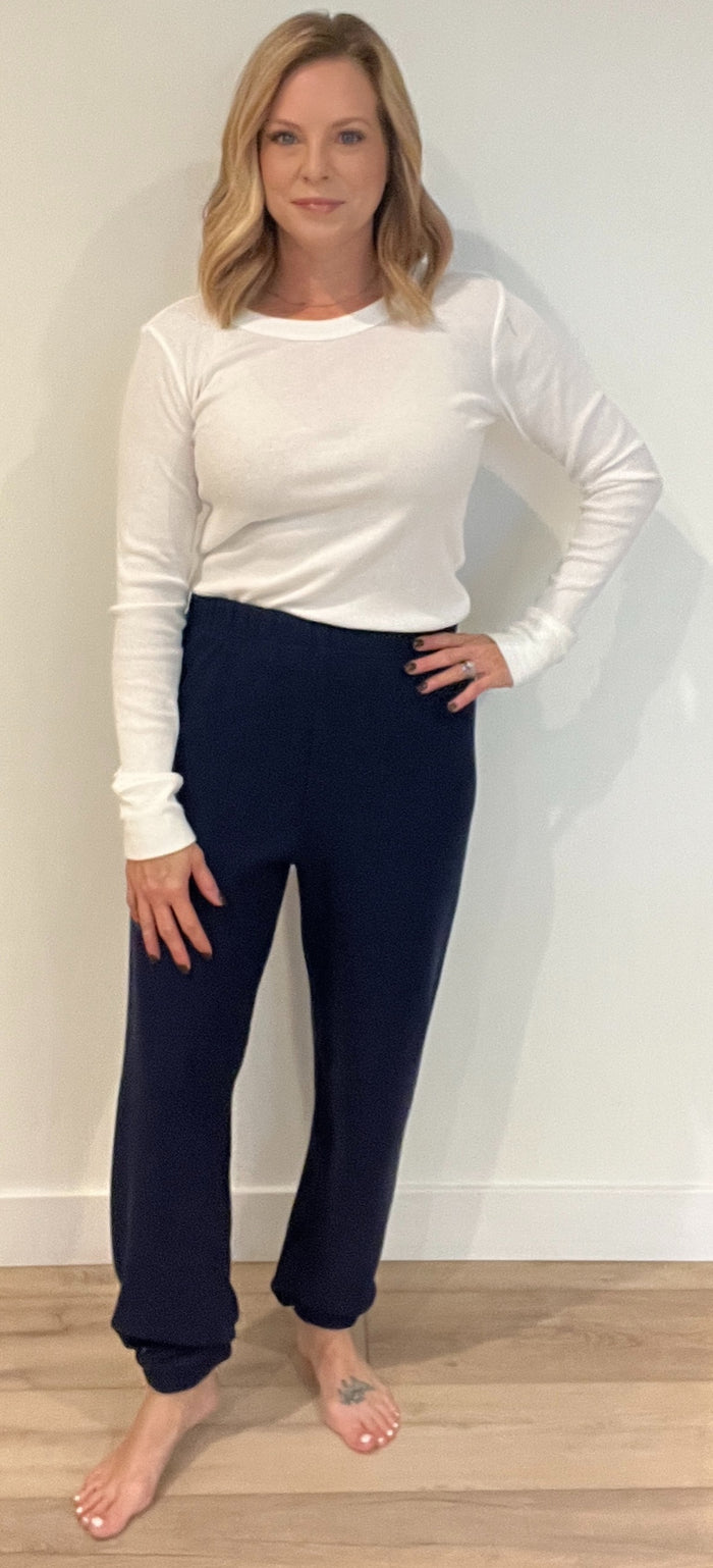 Saturdays Waffle Joggers-Navy