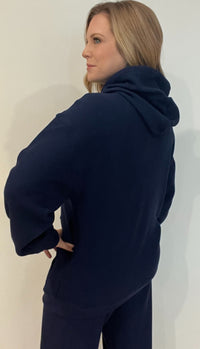 Saturdays Waffle Hoodie-Navy