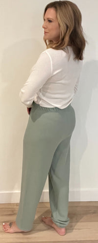 Saturdays Waffle Joggers-Sage