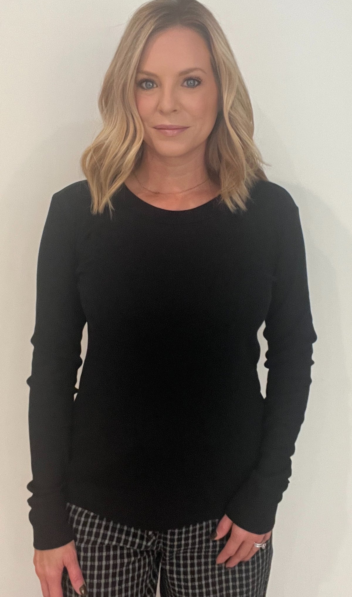 Classic Ribbed Top-Black