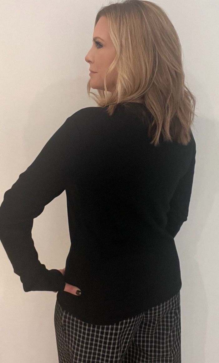 Classic Ribbed Top-Black