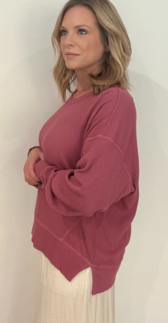 Harvest Thermal Top-Raspberry