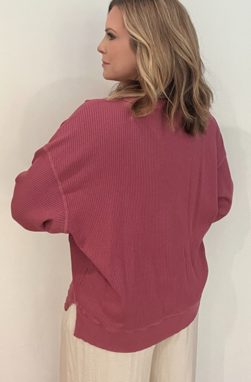 Harvest Thermal Top-Raspberry