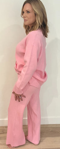 Emilia Knit Pants-Bubblegum