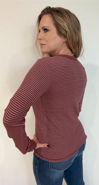 Classic Thermal Top-Burgundy