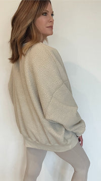 Liz Reversible Sweatshirt-Natural