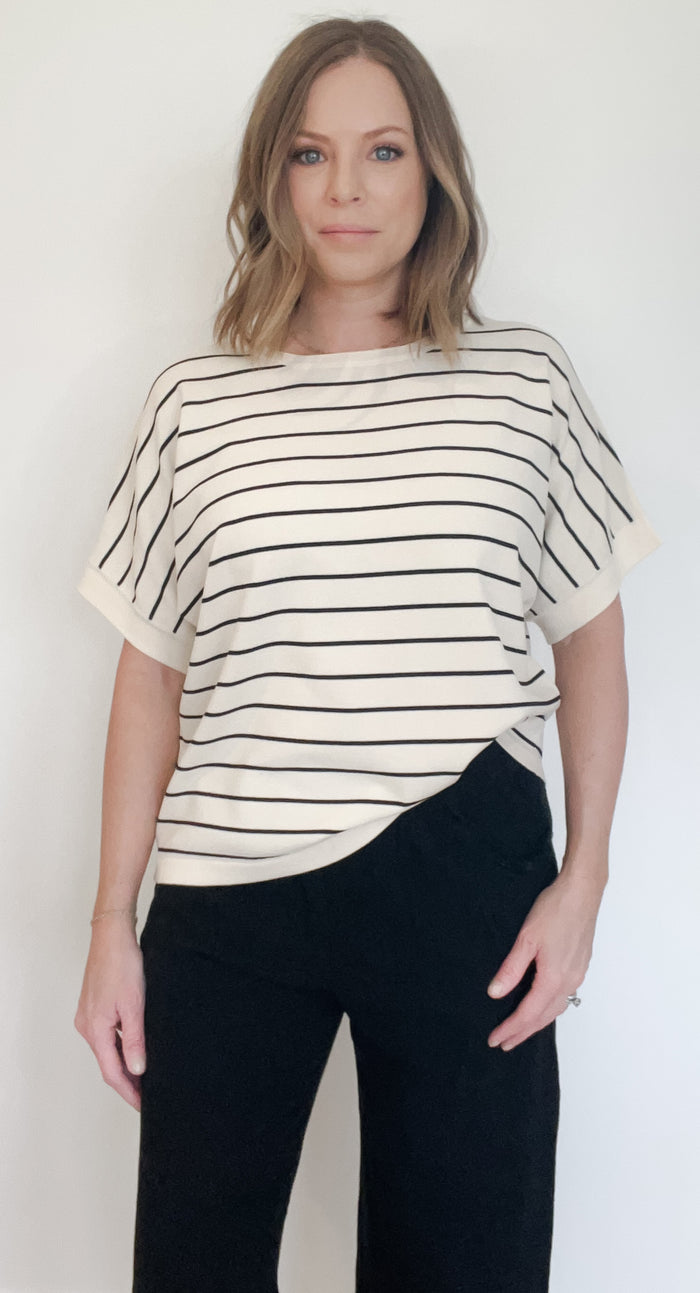 Francie Stripe Knit Top