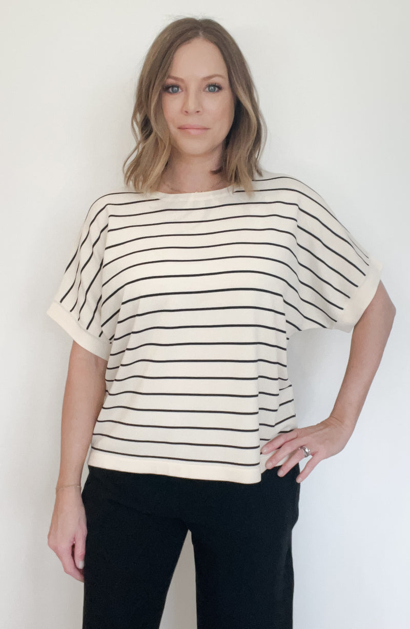 Francie Stripe Knit Top