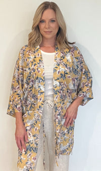 Gracie Kimono Robe-Yellow